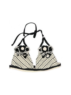 NWT Betsey Johnson Medium Caroline Polka Dot Bikini Top M Swim Surf Paddle $62
